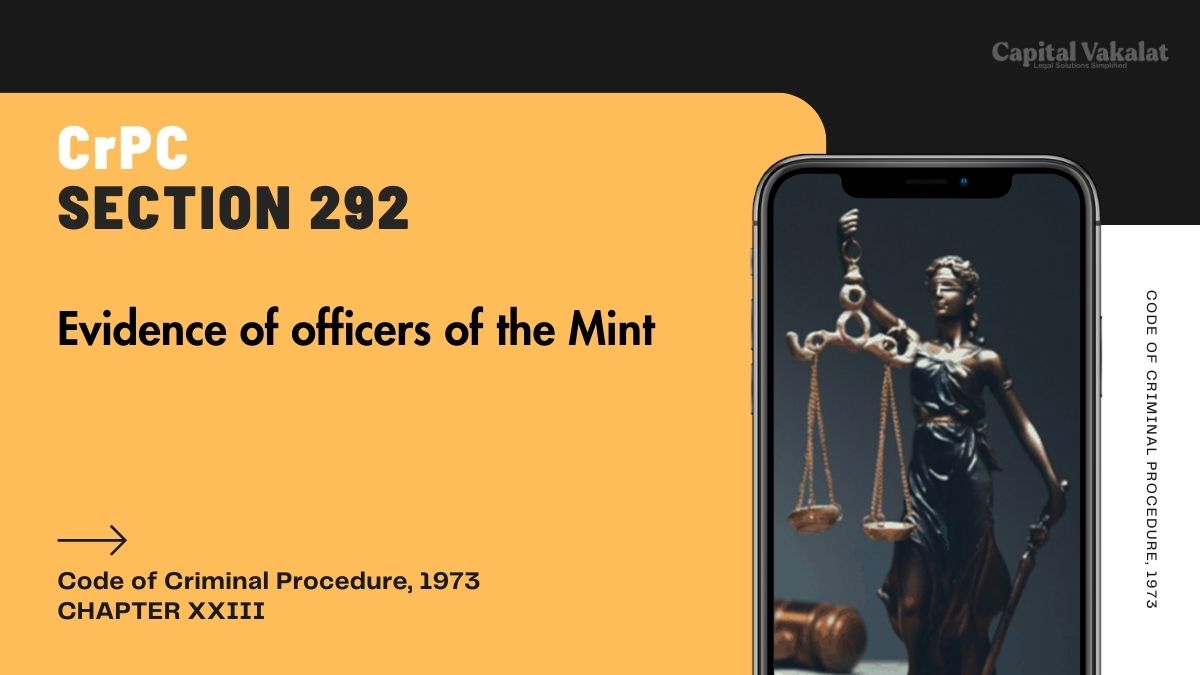 Section 292 CrPC