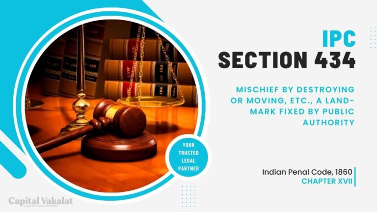 Section 434 IPC: Mischief by destroying or moving a landmark fixed by ...