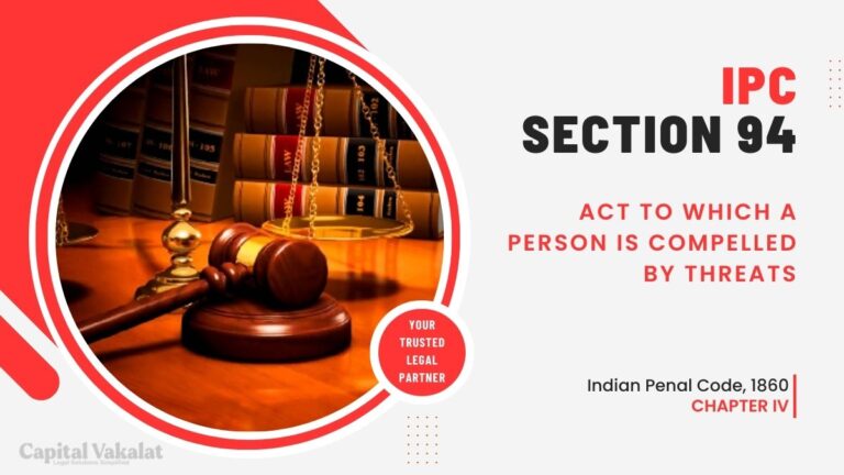 Section 94 Form.pdf Section 94 IPC: Act to which a person is compelled by threats - Capital ...